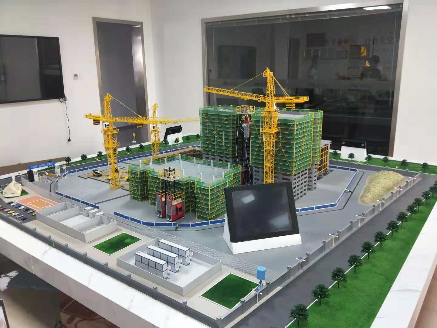 阆中市建筑施工场景模型